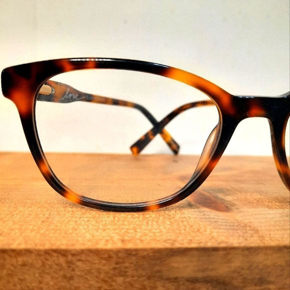 NEW Rx'able Eyeglass Frame, tortoise Ellen Degeneres, full rim glasses 51-18-140 - Picture 4 of 6